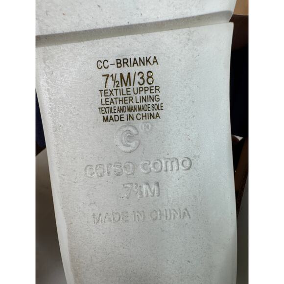 Corso Como CC-Brianka Sandals Size 7.5/38 Women Blue - Picture 6 of 7